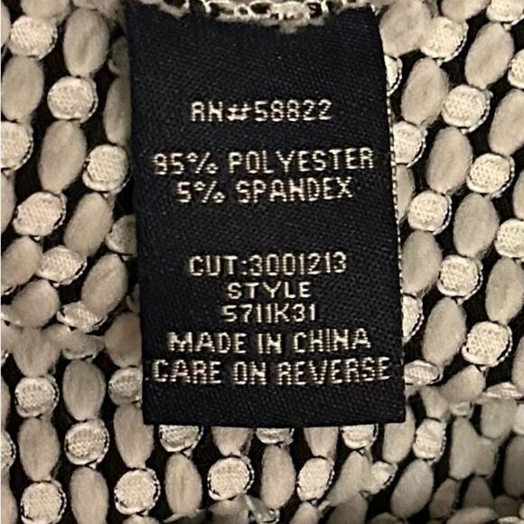 Max Edition, Black White Polka Dot Wrap Dress Knee-Length 2 Piece, Size X-Large - Picture 6 of 7